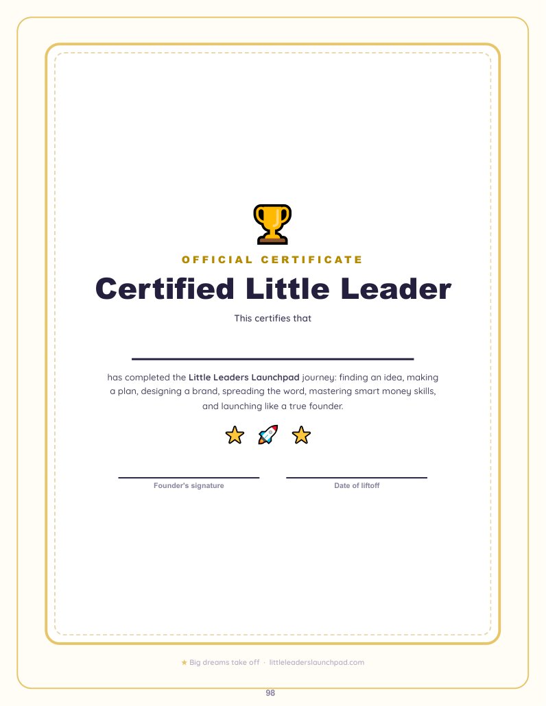 Become a Certified Little Leader