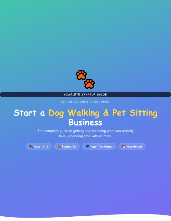 Dog Walking & Pet Sitting guide cover