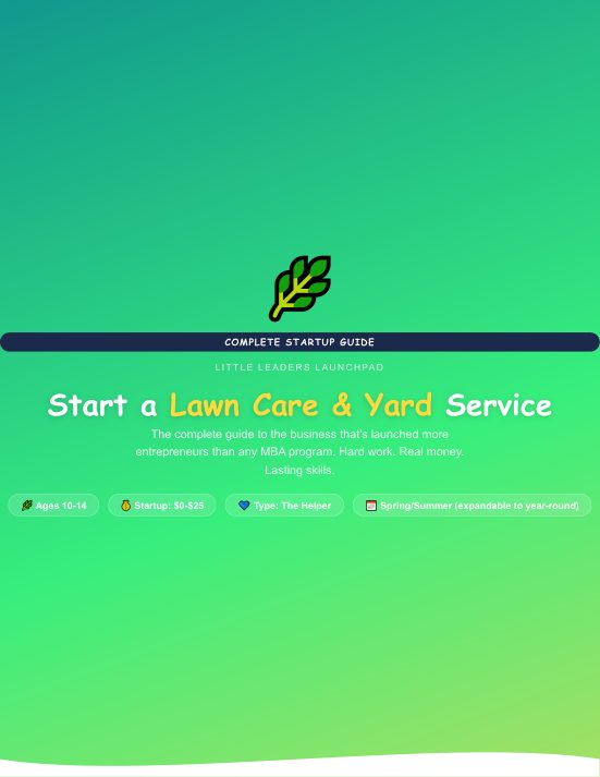 Lawn Care & Yard Service guide cover