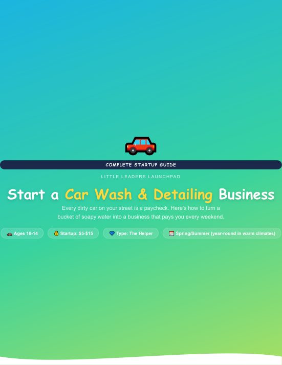 Car Wash & Detailing guide cover