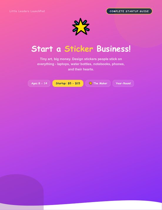 Sticker guide cover