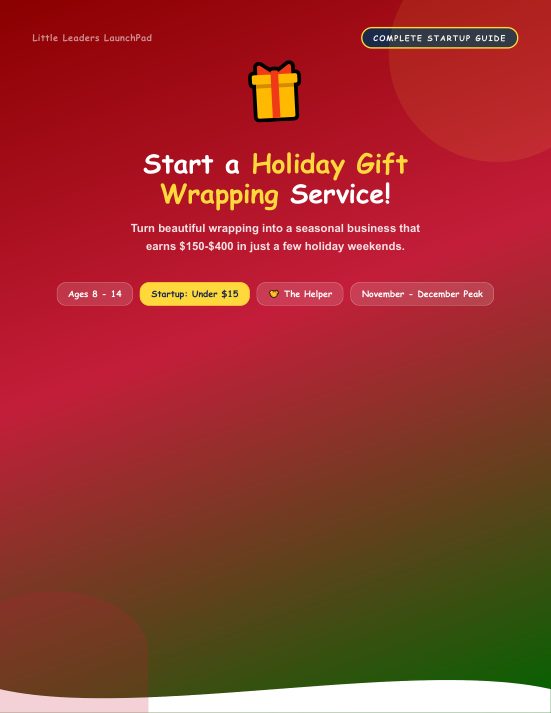 Holiday Gift Wrapping guide cover