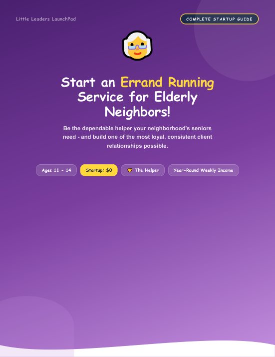 Errand Runner for Elderly Neighbors guide cover