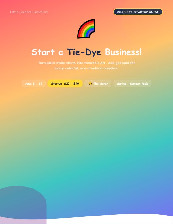 Tie-Dye Clothing guide cover