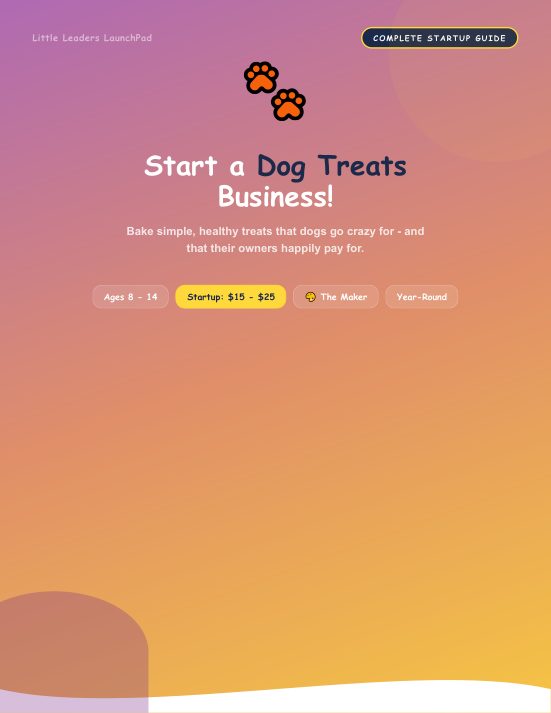 Homemade Dog Treats guide cover
