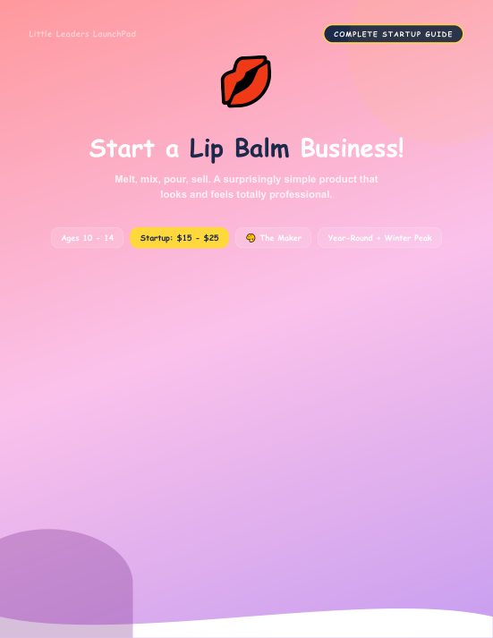 Lip Balm guide cover