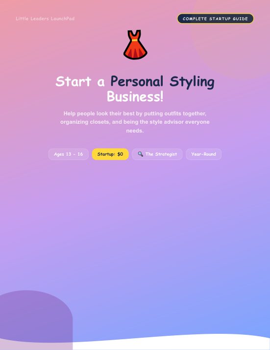 Personal Shopping & Styling guide cover